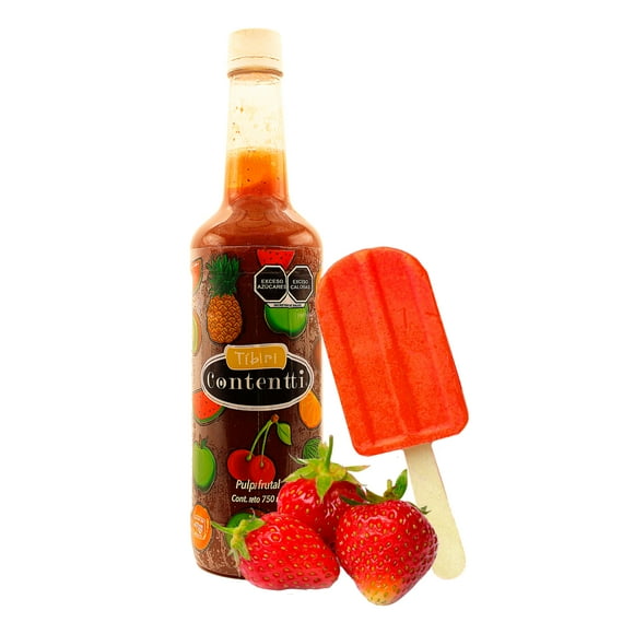 Pulpa Frutal TÍBIRI CONTENTTI Fresa 750 ml