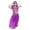Purple, variant on Leey-World Toddler Girls Dresses Cotton Kids Girls Belly Dance Halter Top Pants Set Sequined Outfit with Head Veil Waist Chain Bracelet and Bracelets(Yellow,5-7 Years)