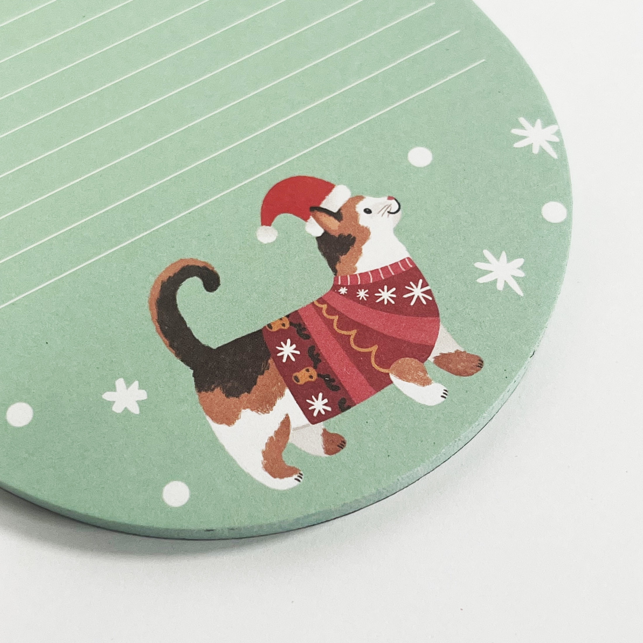 Holiday Time Green Pets Christmas Paper List Pad, Party Favors