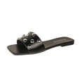 thumbnail image 2 of Fasiaou Women Fashion Metallic Stud Slide Sandals Cushion Outdoor Walking Comfortable Flat Slippers Summer Casual Non Slip Support Stylish Lightweight, 2 of 9
