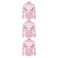 thumbnail image 1 of Sonducket Camisa transpirable para hombre Satén con mangas largas - Trabajo Boda o hogar Camisa para hombre Manga larga formal Rosa grande S Type1 NO1, 1 of 6