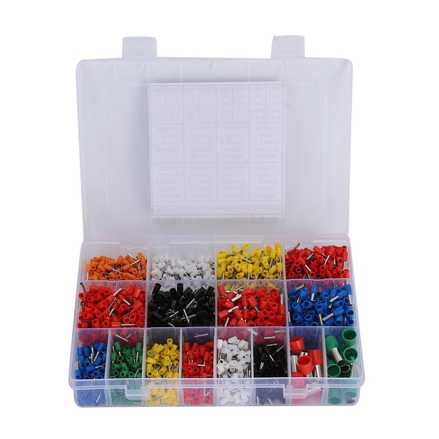 2120Pcs Borne de Fil Électrique Pratique Pratique PP Matériel Résistant à la Température Terminal Kit