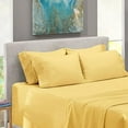 thumbnail image 5 of Extra Deep Pocket Sheets - Fits Mattress 18-24 Inches Deep - Extra Deep Pocket Full Size Sheets Sets - 6 Piece Full Size Sheets - Full Sheets Deep Pocket for Home, Bedroom, Apartment, Mellow Yellow, 5 of 5