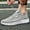Light Grey, variant on LUXUR Males Trainers Closed Toe Sneakers Solid Color Shoes Soft Men Black White 9.5