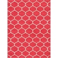 thumbnail image 3 of Unique Loom Trellis Frieze Collection Area Rug - Rounded (8' x 11' Rectangle Pink/Ivory), 3 of 7