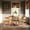 Natural, variant on Walker Edison Modern Solid Wood Rounded Back Dining Chair, Set of 2, Black