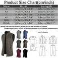 thumbnail image 4 of GHSOHS Mens Sweaters Coat Vest Slim Fit Knitted Full-Zip Stand Collar Sleeveless Sweater Cardigan Jacket Bottoming Vest Outerwear Men Gifts S, 4 of 4