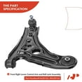 thumbnail image 4 of A-Premium 8Pcs Front Suspension Kit Control Arm and Ball Joint Assembly Tie Rod End Compatible with Chevrolet Aveo, Aveo5 & Pontiac G3, G3 Wave, Wave & Suzuki Swift+, 4 of 8