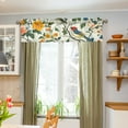 thumbnail image 3 of Yayeee Window Valance for Kitchen Farmhouse Rod Pocket Green Floral Pattern Short Curtain for Living Room, 3 of 6
