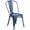 Distressed Blue, variant on Bowery Hill 17.25" Contemporary Metal Dining Chair in Mint Green