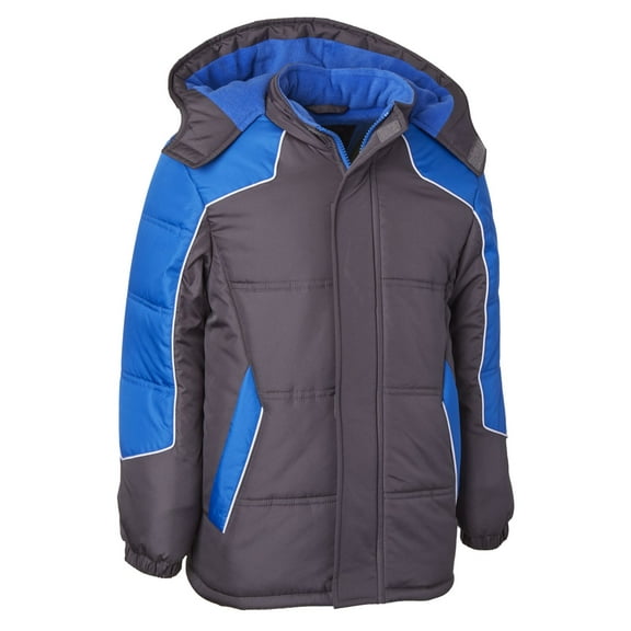 Ixtreme Little Boys Hooded Colorblocke Charcoal 56