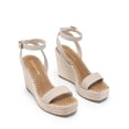 thumbnail image 6 of DREAM PAIRS Women's Open Toe Platform Sandals Adjustable Buckle Ankle Strap Comfortable Summer Espadrille Wooden Heeled Wedge Fashion Dressy Shoes, 6 of 6
