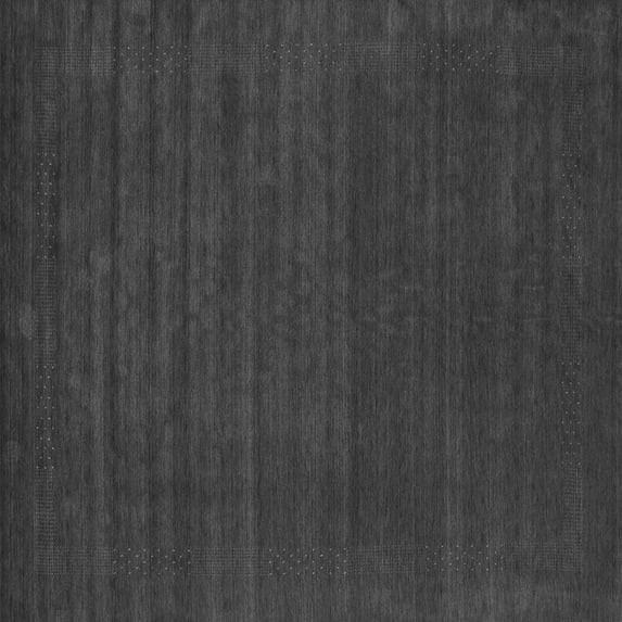 Ahgly Company Indoor Square Abstract Gray Contemporary Area Rugs, 7' Square