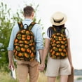 thumbnail image 5 of Yiaed Orange Pumpkin Print Backpack, Premium Laptop Backpack, Travel Backpack for Women, Lightweight Backpacks, Comfortable Back Pack-Small, 5 of 5