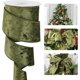 thumbnail image 3 of HUIHUANG Cinta de terciopelo con alambre verde oliva de 2-1/2 pulgadas, cinta de alambre de terciopelo verde para árbol de Navidad, lazos grandes, coronas, envoltura de regalos, guirnalda, decoración, 3 of 4