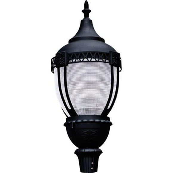 Dabmar Lighting GM910-B 150W 120V Powder Coated Cast Aluminum Post Top Light Fixture, Black