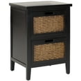 thumbnail image 2 of SAFAVIEH Jonah Country Rustic Two Drawer End Table, Black, 2 of 6