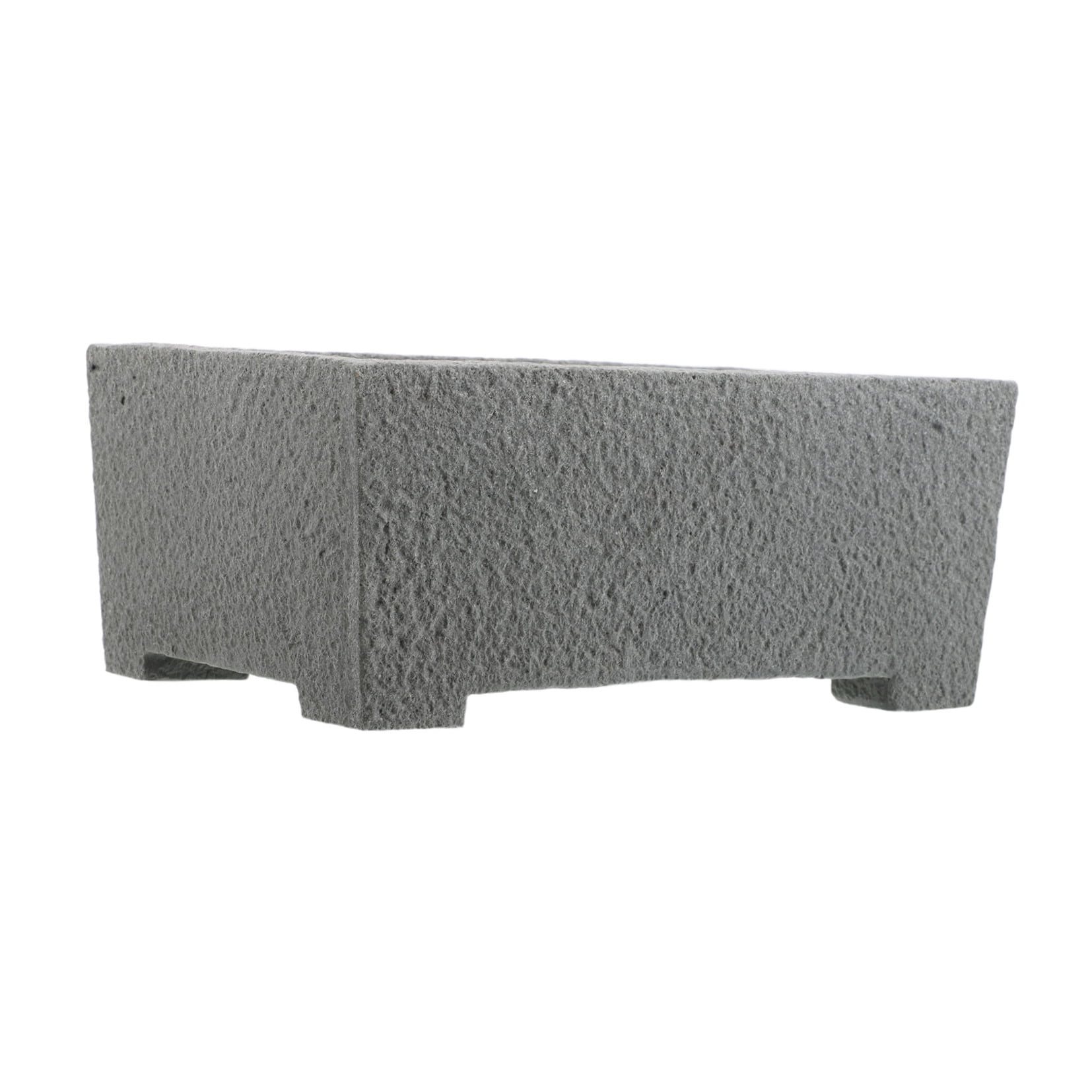 BESTYASH Stone Flower Pot Planter Rectangle Window Box for Succulent Cactus and Bonsai Tree Garden Decoration