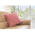 thumbnail image 6 of TreeWool (Pack of 2) Kaleidoscope Accent Decorative Square Cotton Throw Pillow Covers (24" x 24", Red), 6 of 6