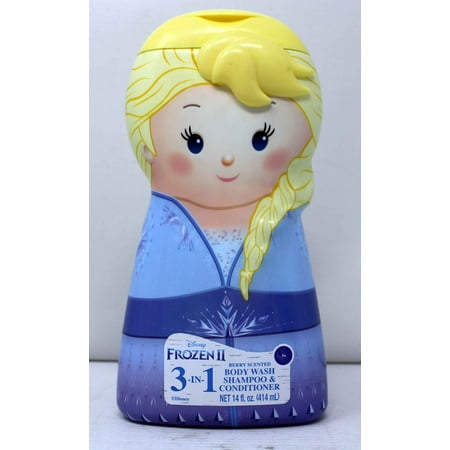 Disney Frozen II Elsa 3-In-1 Berry Body Wash, Shampoo & Conditioner 14 Ounces