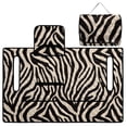 thumbnail image 5 of Pzuqiu Zebra Stripe Quilted Golf Cart Seat Cover - 2-Person Non-Slip Protector With Pockets, Universal Fit For EZGO Yamaha Club Car, 5 of 9
