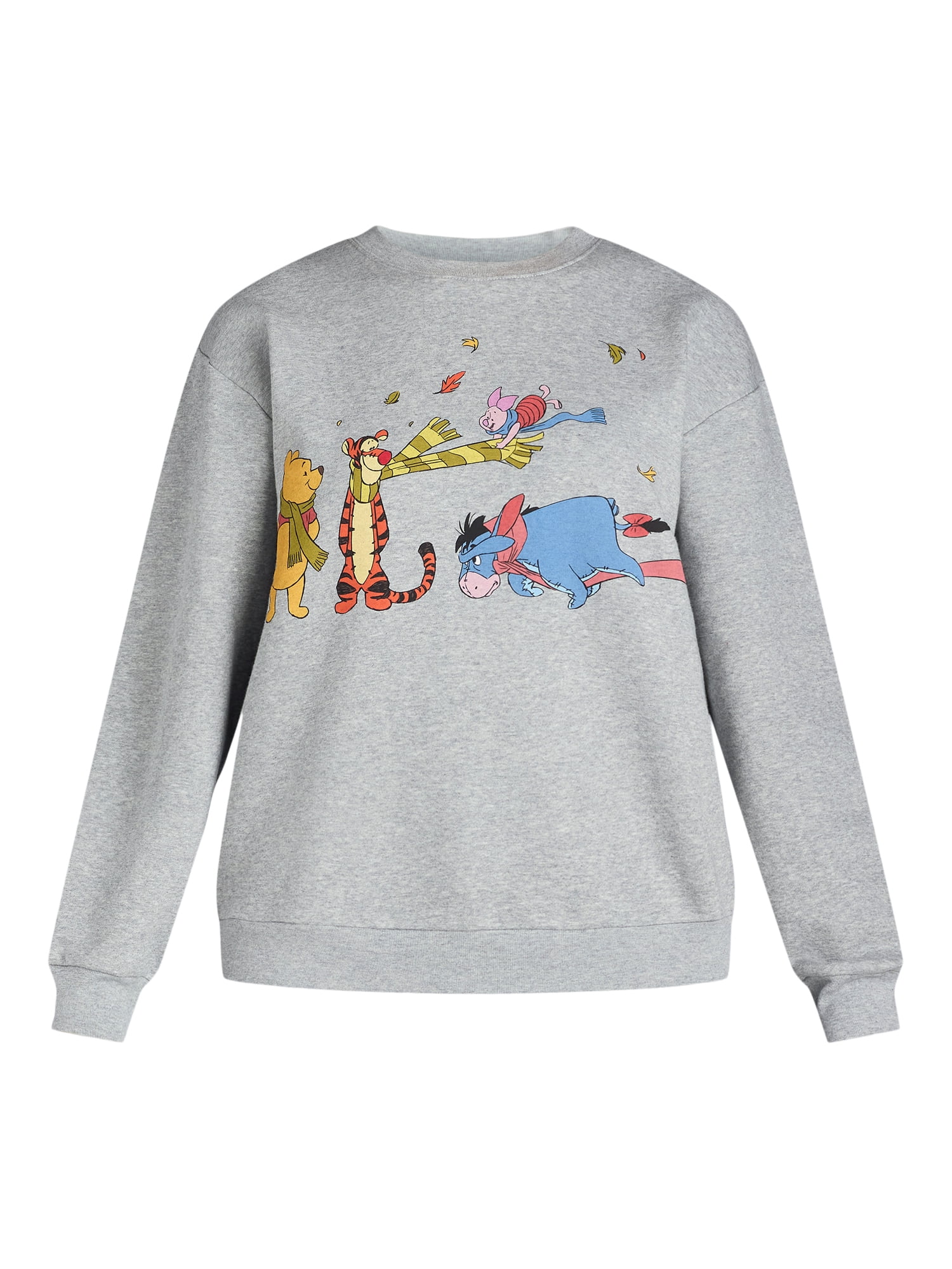 Winnie the Pooh Women's Graphic Sweatshirt with Long Sleeves, Sizes XXS-XXL