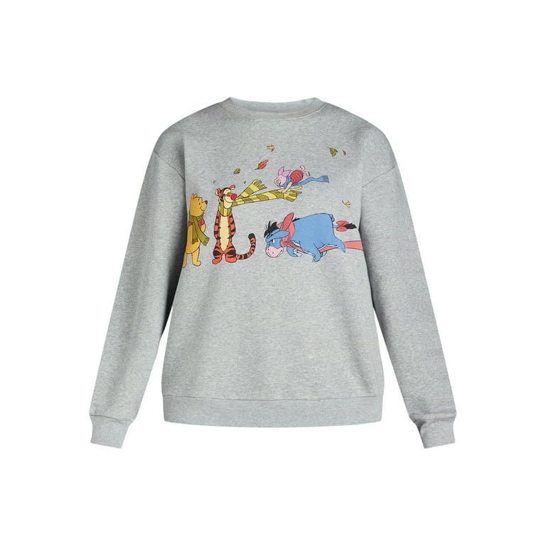 Winnie the Pooh Women's Graphic Sweatshirt with Long Sleeves