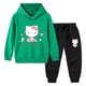 thumbnail image 3 of Hello Kitty-suéter con capucha y cuello alto para niños, pantalones de dos piezas con dibujos animados para niño, traje deportivo informal de manga larga de algodón puro, 3 of 5