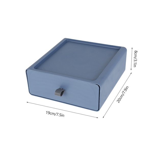 Muyoka Organizador de almacenamiento de escritorio, multifuncional, duradero y apilable, caja de almacenamiento de escritorio con cajón, organizador de maquillaje con asa para oficina, dormitorio, bañ Muyoka Hogar