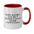 thumbnail image 2 of Appreciation Grandfather Gifts, Dads Know A Lot But!, Surprise Birthday Two Tone 11oz Mug For Big Daddy From Grandson, Grandfather birthday gift ideas, Best grandfather birthday gift, Unique, 2 of 2