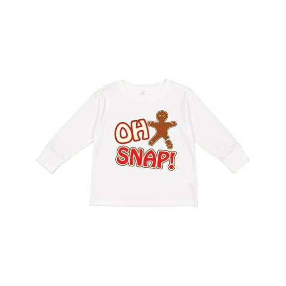 Inktastic Oh Snapbroken gingerbread Boys or Girls Long Sleeve Toddler T-Shirt