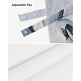 thumbnail image 6 of Tie Up Valance Curtain for Kitchen,Coastal Beach White Pelican Rod Pocket Short Curtains Adjustable Tie-Up Shade Valances,Ocean Wave Seaside Bird Window Treatment for Bathroom Living Room Bedroom, 6 of 8