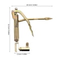thumbnail image 2 of WHAMVOX Grease Needle for Automotive Maintenance Golden Double Layer Steel Hose 1Pcs, 2 of 8