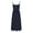 Dark Blue, variant on HBBIKVI Spaghetti Strap Midi Dress for Women Summer Sleeveless A-Line Dress with Scoop Neckline,Fitted Bodice,and Full Flared Skirt for Elegant Vacation Style