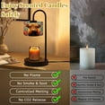 thumbnail image 6 of Candle Warmer Lamp with Timer, Highland Cow Rustic Brown Farm Watercolor Fluffy Long Non-slip Wireless Remote Control Wax Melts Warmer with 4 Bulbs for Home Office Dorm, Birthday Gifts for Women, 6 of 7