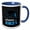 Blue/White, variant on 3drose, Class of 2021 Graduate Blue and Black Cap and Tassel, 15oz Mug