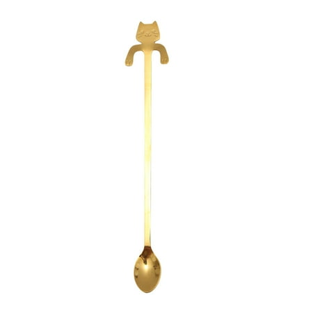 

AIEOTT Stainless Steel Milk Coffee Spoons Dessert Ice Cream Fruit Spoon Teaspoon Accessories Tableware Gift