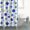 thumbnail image 4 of Pioneer Flower Floral Print Pattern Shower Curtain 72"x72", Bathroom Decorative Shower Curtain Set with 12 Hooks, Waterproof Washable, 4 of 6