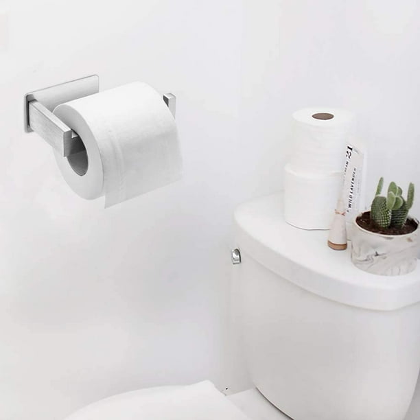 Porte Papier Toilette Auto-adhésif 3M en Acier Inoxydable Support