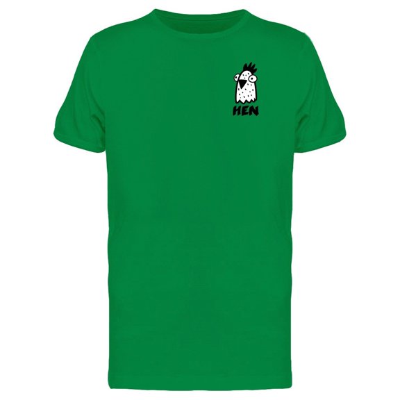 Funny Hen Head Doodle Tee Men's -Image by Shutterstock