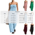 thumbnail image 3 of Vhkiploz A-Line Jumpsuit For Women's One Piece Strapless Bandeau Summer Sweatsuits Beach Vacation Travel Athletic Outfit Sets Boat Neck Sleeveless Solid Color Outwear Rompers With Pockets, 3 of 5