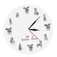 thumbnail image 5 of Reloj de pared con diseño de Schnauzer de 12 pulgadas, reloj analógico redondo creativo que no hace tictac, reloj colgante de pared silencioso para la, 5 of 9
