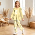 thumbnail image 2 of Kogui Girls Long Sleeve Blouse and Pants Set Floral 2pc Outfit Clothes for Teen Girls Fall Winter Size 13-14, 2 of 6