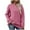 Hot Pink-37, variant on STETMN Women's Oversized Round Neck Sweatshirts Fall Drop Shoulder Pullover Top Trendy Comfy Clothes