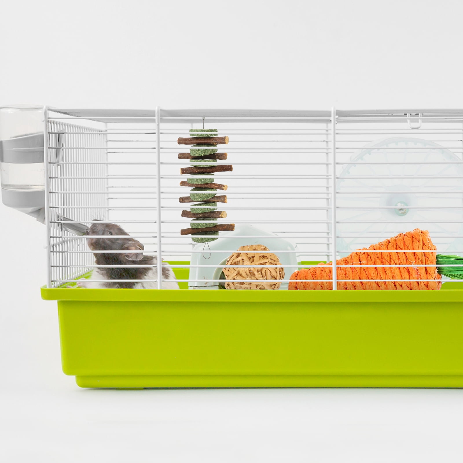 LULULION Small Pets Enrichment Toys Rats Indoor Play 24Pack 11.8X3.14X9.82in