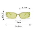 thumbnail image 2 of Gafas de sol rectangulares para mujer Gafas de sol de moda retro Protección Gafas de marco cuadrado estrecho vintage Ormromra  CPB-DE-WX320-4, 2 of 5