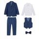 thumbnail image 2 of Odeerbi 1-14 Años Niños Trajes Slim Fit Esmoquin Conjunto Vestido Camisa Pantalones Blazer Chaqueta Chaleco Pajarita Conjuntos Traje Formal Conjunto Boda Fiesta Outfit, 2 of 9