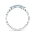 thumbnail image 2 of Angara Natural 0.4 Ct. Aquamarine with Diamond Classic Ring in 14K White Gold for Women (Ring Size: 3), 2 of 9