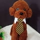 thumbnail image 3 of Negro amarillo l Corbata para mascotas pajarita para perro corbata a rayas para perro bufanda para mascotas escote falso toalla de agua, 3 of 5