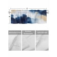 thumbnail image 4 of Valances for Windows Abstract Watercolor Graffiti Rod Pocket Cafe Window Treatments Valance Curtains for Kitchen Bathroom Laundry Basement Windows 60"x14", 4 of 9